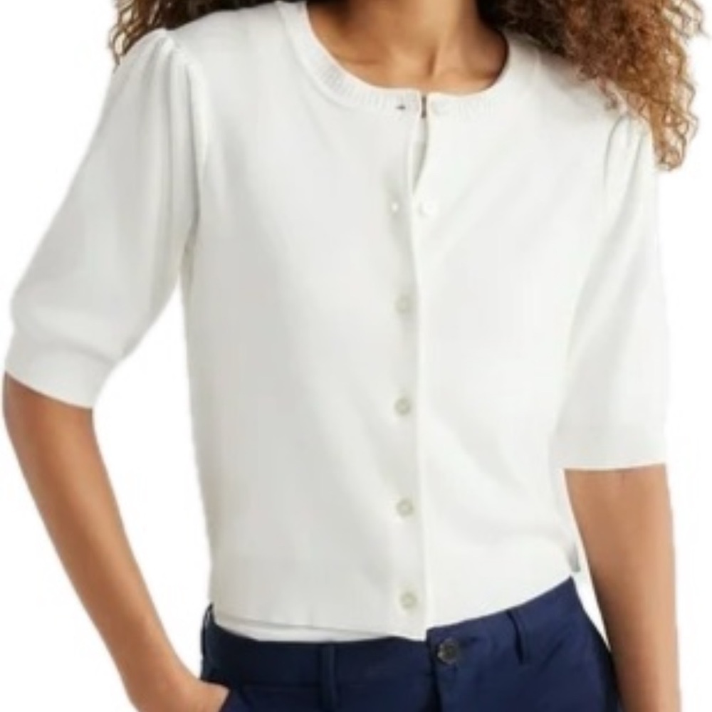 Free Assembly Elegant White Button Down Women's Top XL